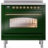 Ilve Nostalgie II Collection UPI366NMPEGG - 36 Inch Freestanding Electric Induction Range in Front View