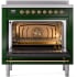 Ilve Nostalgie II Collection UPI366NMPEGG - 36 Inch Freestanding Electric Induction Range in Opened View