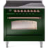 Ilve Nostalgie II Collection UPI366NMPEGP - 36 Inch Freestanding Electric Induction Range in Front View