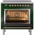 Ilve Nostalgie II Collection UPI366NMPEGP - 36 Inch Freestanding Electric Induction Range in Opened View
