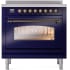 Ilve Nostalgie II Collection UPI366NMPMBB - 36 Inch Freestanding Electric Induction Range in Front View