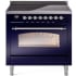 Ilve Nostalgie II Collection UPI366NMPMBC - 36 Inch Freestanding Electric Induction Range in Front View