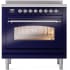 Ilve Nostalgie II Collection UPI366NMPMBC - 36 Inch Freestanding Electric Induction Range in Front View