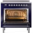 Ilve Nostalgie II Collection UPI366NMPMBC - 36 Inch Freestanding Electric Induction Range in Opened View