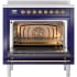 Ilve Nostalgie II Collection UPI366NMPMBG - 36 Inch Freestanding Electric Induction Range in Opened View