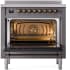 Ilve Nostalgie II Collection UPI366NMPMGB - 36 Inch Freestanding Electric Induction Range in Opened View