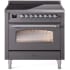 Ilve Nostalgie II Collection UPI366NMPMGC - 36 Inch Freestanding Electric Induction Range in Front View