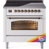 Ilve Nostalgie II Collection UPI366NMPRAB - 36 Inch Triple Glass Door Freestanding Induction Range in Custom Color with 6 Elements