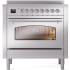 Ilve Nostalgie II Collection UPI366NMPSSC - 36 Inch Freestanding Electric Induction Range in Front View