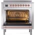 Ilve Nostalgie II Collection UPI366NMPSSP - 36 Inch Freestanding Electric Induction Range in Opened View