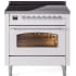Ilve Nostalgie II Collection UPI366NMPWHC - 36 Inch Freestanding Electric Induction Range in Front View