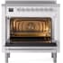 Ilve Nostalgie II Collection UPI366NMPWHC - 36 Inch Freestanding Electric Induction Range in Opened View