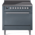 Ilve Professional Plus II UPI366QMPBG - 36 Inch Solid Door Freestanding Induction Range with 6 Elements