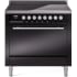 Ilve Professional Plus II UPI366QMPBK - 36 Inch Solid Door Freestanding Induction Range with 6 Elements