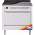 Ilve Professional Plus II UPI366QMPRA - 36 Inch Solid Door Freestanding Induction Range with 6 Elements