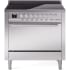 Ilve Professional Plus II UPI366QMPSS - 36 Inch Solid Door Freestanding Induction Range with 6 Elements