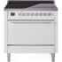 Ilve Professional Plus II UPI366QMPWH - 36 Inch Solid Door Freestanding Induction Range with 6 Elements
