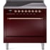 Ilve Nostalgie II Collection UPI366QNMPBUP - 36 Inch Solid Door Freestanding Induction Range in Copper Trim with 6 Elements