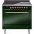 Ilve Nostalgie II Collection UPI366QNMPEGP - 36 Inch Solid Door Freestanding Induction Range in Copper Trim with 6 Elements