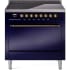 Ilve Nostalgie II Collection UPI366QNMPMBB - 36 Inch Solid Door Freestanding Induction Range in Bronze Trim with 6 Elements