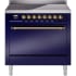 Ilve Nostalgie II Collection UPI366QNMPMBG - 36 Inch Freestanding Induction Range in Front View