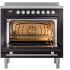 Ilve Professional Plus II UPI366WMPBK - 36 Inch Freestanding Induction Range