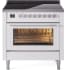 Ilve Professional Plus II UPI366WMPWH - 36 Inch Freestanding Induction Range
