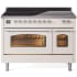 Ilve Nostalgie II Collection UPI486NMPAWC - 48 Inch Freestanding Electric Induction Range in Front View