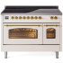 Ilve Nostalgie II Collection UPI486NMPAWG - 48 Inch Freestanding Electric Induction Range in Front View
