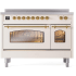 Ilve Nostalgie II Collection UPI486NMPAWG - 48 Inch Freestanding Electric Induction Range in Front View