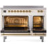 Ilve Nostalgie II Collection UPI486NMPAWG - 48 Inch Freestanding Electric Induction Range in Opened View