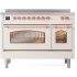 Ilve Nostalgie II Collection UPI486NMPAWP - 48 Inch Freestanding Electric Induction Range in Front View