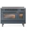 Ilve Nostalgie II Collection UPI486NMPBGB - 48 Inch Freestanding Induction Range in Front View