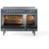 Ilve Nostalgie II Collection UPI486NMPBGC - 48 Inch Freestanding Induction Range in Opened View