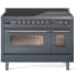 Ilve Nostalgie II Collection UPI486NMPBGP - 48 Inch Freestanding Induction Range in Front View