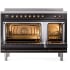 Ilve Nostalgie II Collection UPI486NMPBKB - 48 Inch Freestanding Electric Induction Range in Opened View