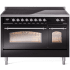 Ilve Nostalgie II Collection UPI486NMPBKC - 48 Inch Freestanding Electric Induction Range in Front View