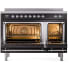 Ilve Nostalgie II Collection UPI486NMPBKC - 48 Inch Freestanding Electric Induction Range in Opened View