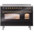 Ilve Nostalgie II Collection UPI486NMPBKG - 48 Inch Freestanding Electric Induction Range in Front View