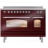 Ilve Nostalgie II Collection UPI486NMPBUC - 48 Inch Freestanding Electric Induction Range in Front View