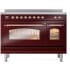 Ilve Nostalgie II Collection UPI486NMPBUP - 48 Inch Freestanding Electric Induction Range in Front View