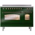 Ilve Nostalgie II Collection UPI486NMPEGB - 48 Inch Freestanding Electric Induction Range in Front View