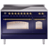 Ilve Nostalgie II Collection UPI486NMPMBG - 48 Inch Freestanding Electric Induction Range in Front View