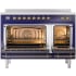 Ilve Nostalgie II Collection UPI486NMPMBG - 48 Inch Freestanding Electric Induction Range in Opened View