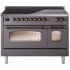 Ilve Nostalgie II Collection UPI486NMPMGB - 48 Inch Freestanding Electric Induction Range in Front View