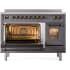 Ilve Nostalgie II Collection UPI486NMPMGB - 48 Inch Freestanding Electric Induction Range in Opened View