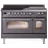 Ilve Nostalgie II Collection UPI486NMPMGC - 48 Inch Freestanding Electric Induction Range in Front View