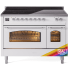 Ilve Nostalgie II Collection UPI486NMPRAC - 48 Inch Triple Glass Door Freestanding Induction Range in Custom Color with 6 Elements