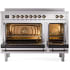 Ilve Nostalgie II Collection UPI486NMPSSB - 48 Inch Freestanding Electric Induction Range in Opened View