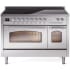 Ilve Nostalgie II Collection UPI486NMPSSC - 48 Inch Freestanding Electric Induction Range in Front View
